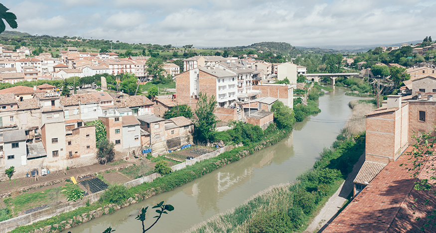 Es tancaran els accessos a la riba del riu Llobregat a Gironella per maniobres al pantà de la Baells